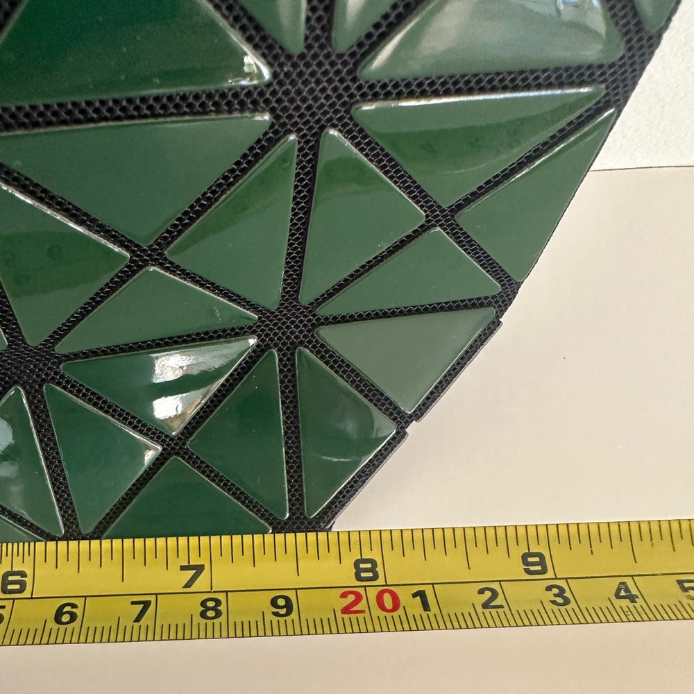 Geometric Green Cosmetic Bag - Picture 6 of 7